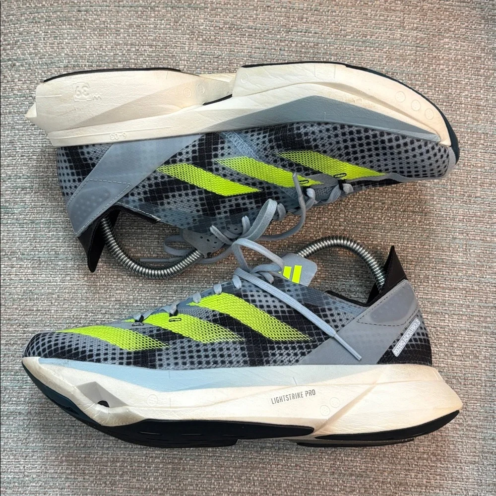 Adidas Adios Pro 3 - Wonder Blue Lucid Lemon (IG3132) Sneakers 6.5 Men 7.5 Women
